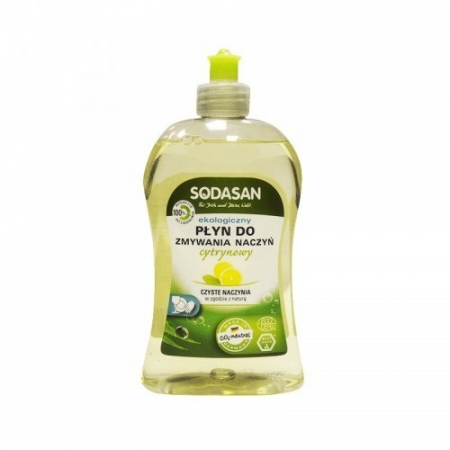 SODASAN Płyn do zmywania o zapachu CYTRYNOWYM 500ml